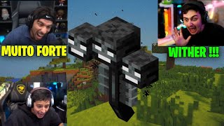 PIUZINHO GABE E CORINGA ENFRENTANDO O WITHER NO \