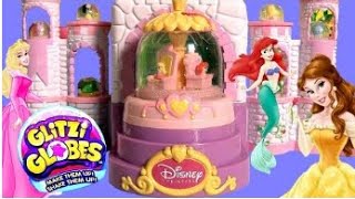 Glitzi Globes Spin 'n Sparkle Castle Playset ❤ Disney Princess Belle Ariel Sleeping Beauty