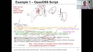 Lecture 20b: OpenDSS Example 1 - Power Distribution Systems Spring 2021 - Lubkeman