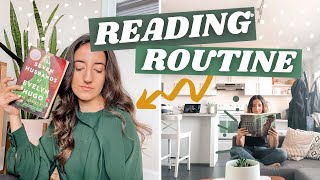 MY READING ROUTINE | how to read more books, reading journal & annotating
