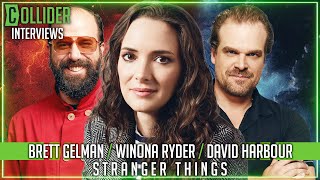 Stranger Things Season 4: Winona Ryder, David Harbour & Brett Gelman Fun Interview