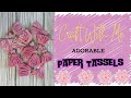 Paper Tassels with lots of dimension #tutorial #tassel #papercraft