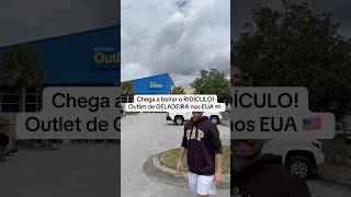 Chega a beirar o ridículo o preço das geladeiras nesse outlet ! #usa #eua #brasil #outlet #orlando