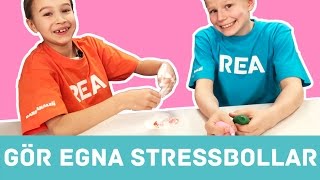 REA testar hemmagjorda stressbollar