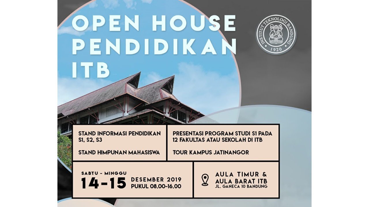 Open House Pendidikan ITB 2019 - Fakultas Teknik Pertambangan Dan ...