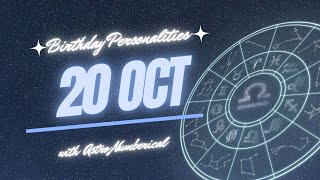 20 October Zodiac Horoscope: Birthday Personality & Traits Revealed