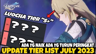Update Tier List Juli 2023 - Bailu Turun Peringkat & Luocha Tier S+ !!! Honkai Star Rail Indonesia