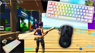 Razer Huntsman Mini (Linear Optical Switch) Fortnite Gameplay + Keyboard \u0026 Mouse Sounds ASMR