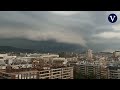 el espectacular time lapse de la nube arco que desató la tormenta en barcelona