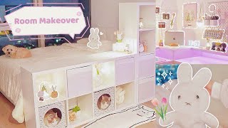 Room Makeover 🌸✨ ikea, amazon, pinterest, minimalist, aesthetic desk setup, stat