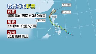 【每日必看】颱風外圍環流影響 中南部.東南部局部陣雨或雷雨@中天電視CtiTv 20210604