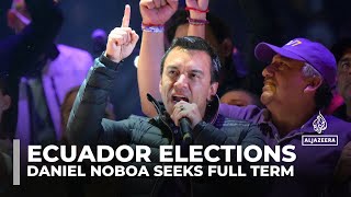 Seeking re-election, President Daniel Noboa targets Ecuador’s crime wave