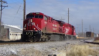 CPKC 260 working Nahant Yard 577 meets 252 at Bettendorf, IA December 11, 2024