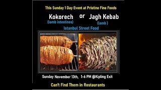 Kokorec Toronto on Sunday November 13th