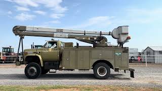 Entz Auction \u0026 Realty – LOT 8217 - 1986 CHEVY C70 BUCKET TRUCK