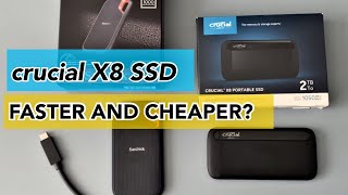 2023 Crucial X8 SSD and Sandisk Extreme Portable SSD Speed Tests | Read, Write, and Video Rendering