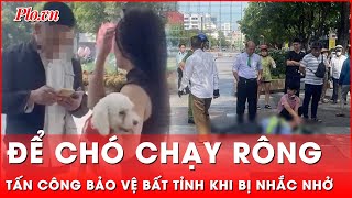 Phẫn nộ: Bảo vệ bị tấn công đến bất tỉnh khi nhắc đôi nam nữ để chó chạy rông trên phố Nguyễn Huệ