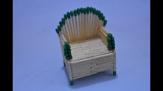 Awesome Matchstick Art and Craft | How to Make Matchstick Craft Item Furniture Matchstick Chair