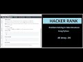 2D Array -DS HackerRank | Problem Solving Using Python | Data Structure. hourglass prob with python.