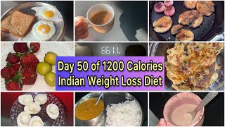 Day 50 of 1200 Calories Indian Weight Loss Diet | What I eat in a day to lose weight