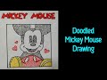 Doodled Micky Mouse | Mickey Mouse Drawing | Scrap InBox