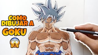 Cómo dibujar a GOKU ULTRA INSTINTO DOMINADO | Ultra Instinct | How to draw GOKU