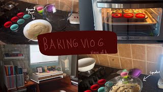 Baking vlog | cleaning table, making almond flour cupcakes