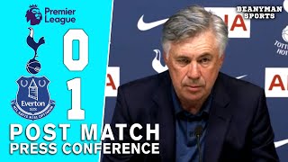 Tottenham 0-1 Everton - Carlo Ancelotti - Post Match Press Conference