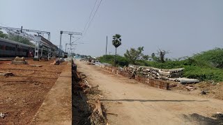 Kovilpatti Railways station platforms work process, Indian Railways.