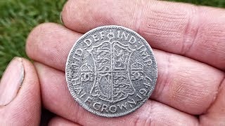 OMG! Found a HUGE Half Crown - Metal Detecting