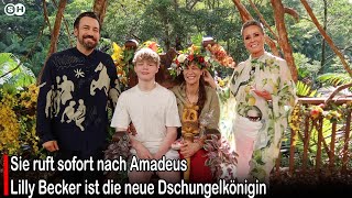 Sie ruft sofort nach Amadeus Lilly Becker ist die neue Dschungelkönigin #germany  | SH News German