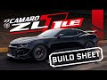 The 650HP Camaro ZL1 1LE Track Package - FSG14 Build Sheet