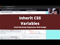 Inherit CSS Variables (Basic CSS) freeCodeCamp tutorial