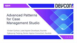 Advanced Patterns for Case Management Studio