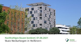 Nachhaltiges Bauen konkret: Skaio Neckarbogen in Heilbronn am 1.6.2021