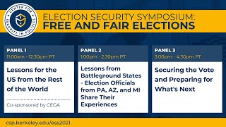 Free and Fair Elections: A Center for Security in Politics Symposium