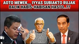 DIKIRA TAKUT,,, IYYAS SUBIAKTO MALAH D4MPERAT HABIS-HABISAN HASTO YG KEMBALI S3R4NG PAK JOKOWI..??