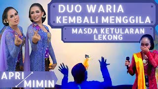 Duo Waria menggila. Masda Ketularan LEKONG. Limbukan terheboh: Apri-Mimin,Mega. Ki Yusuf Anshor Baru