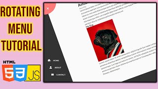 🚀Create a Rotating Navigation Menu with HTML, CSS & JavaScript | Step-by-Step Tutorial for Beginners