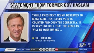 Former TN Gov. Haslam weighs in on 2020 presidential election