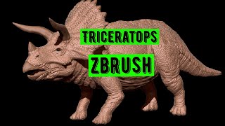 Sculpting  Triceratops in Zbrush Timelapse