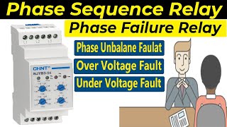 Phase Sequence Relay | Phase Failure Relay | Over Voltage & Under Voltage Protection Relay