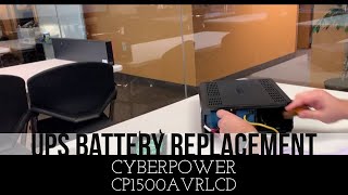 How to replace batteries in a CyberPower CP1500AVRLCD UPS | 12V 9AH