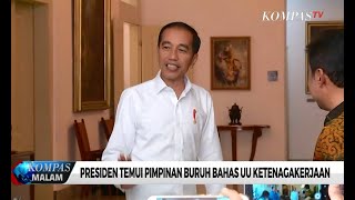 Presiden Jokowi Temui Pimpinan Buruh Bahas UU Ketenagakerjaan