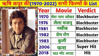 Rishi Kapoor All Movies List {1970-2022} || Rishi kapoor ki Sabhi film || Rishi Kapoor Movies