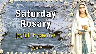 TODAY HOLY ROSARY Saturday 🙏 Joyful Mysteries Daily Rosary, FEBRUARY 15, 2025, Scenic Snowy Creek