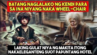 BATANG NAGLALAKO NG KENDI PARA SA INA NIYANG NAKA-WHEELCHAIR. NAKITANG...