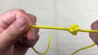 中国结基础-单线纽扣结编织方法 DIY Macrame How To Tie A Single Strand Diamond Knot