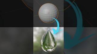 Blender Water Drop and Transparent Water Material #blender #3d #cgian