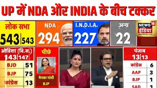 Lok Sabha Election Result 2024: UP में किस सीट से कौन आगे-कौन पीछे | Varanasi | INDIA | NDA | N18ER